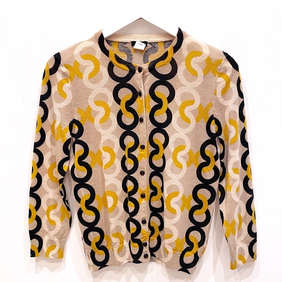J. Crew Sweaters - J. Crew Cardigan Printed Wool Cardigan - M